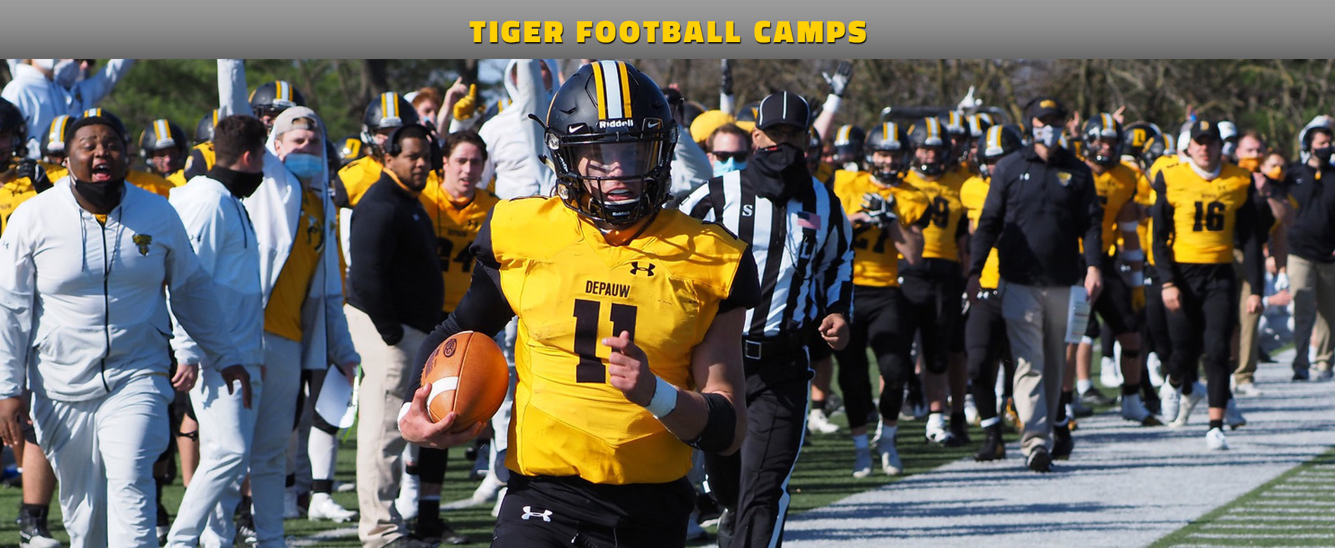 Tiger Football Camps DePauw University Greencastle, Indiana